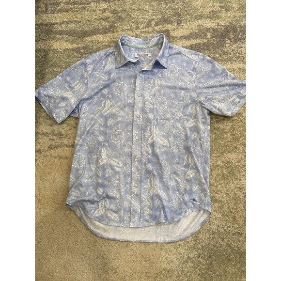 Tommy Bahama The San Lucio Stretch Island Zone Men’s Large Floral Hawaiian - Picture 1 of 7